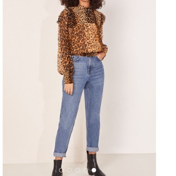 NWT Free People Roma Printed Ruffle Blouse - Picture 5 of 12